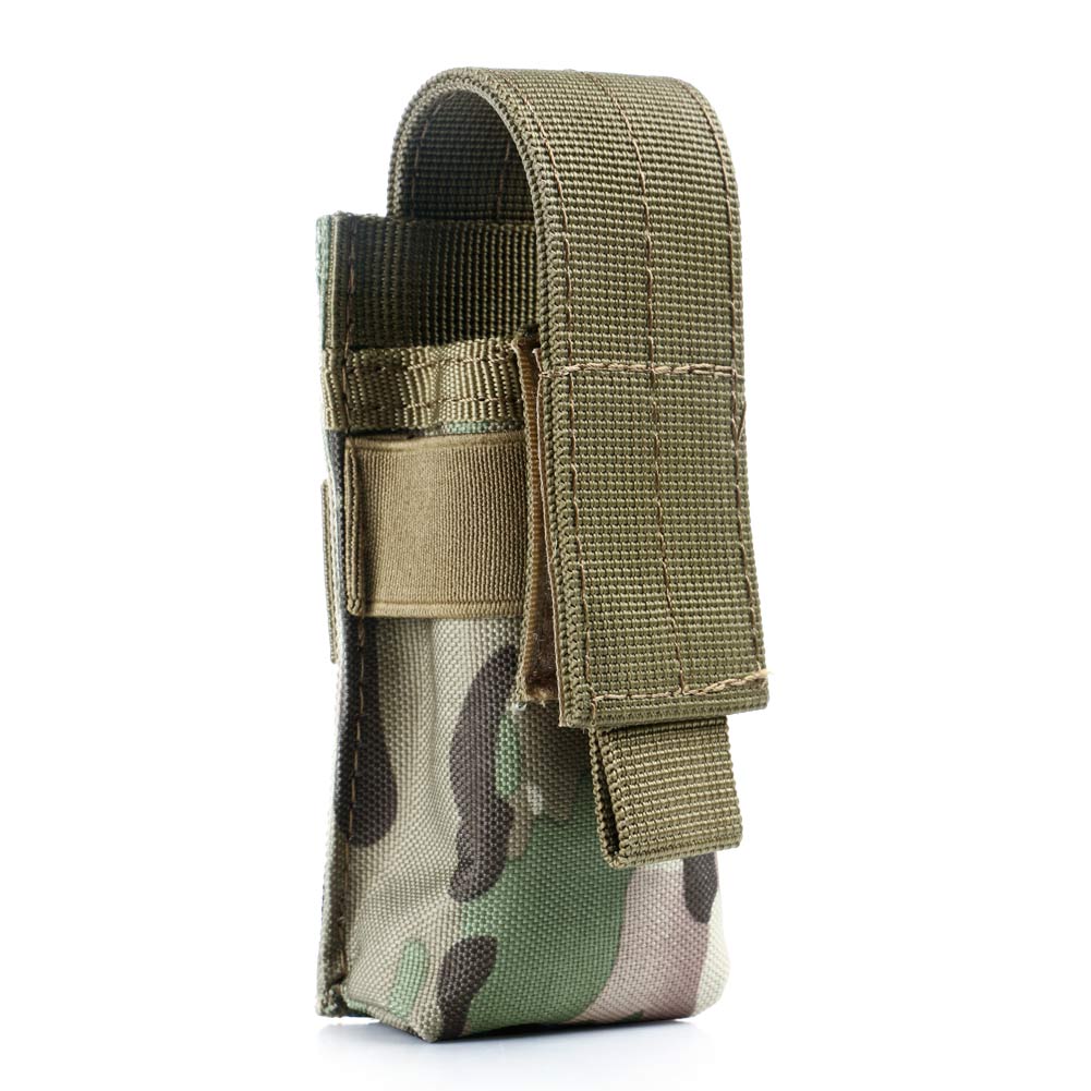 Portable Tactical Military Flashlight Torch Belt Holster Holder Case 