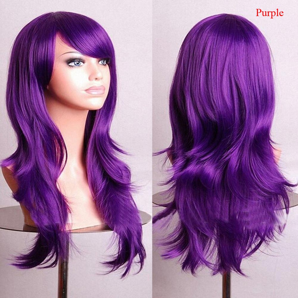 Good Womens Lady Long Hair Wig Curly Wavy Synthetic Anime Cosplay Party Wigs 66 Ebay 