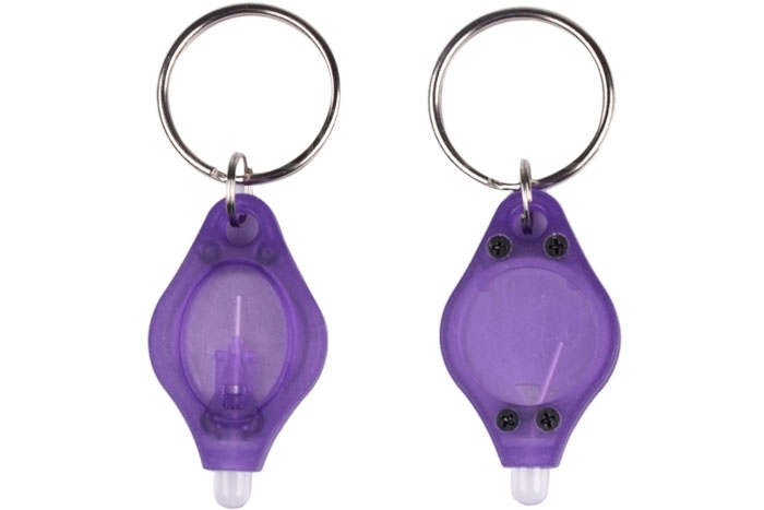 #X 10pcs Mini Bright LED Micro Light Keychain Squeeze Light Key Ring Camping 