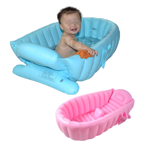 Summer Portable Baby Kid Toddler Bath Tub Inflatable Bathtub Thick Bath Tub