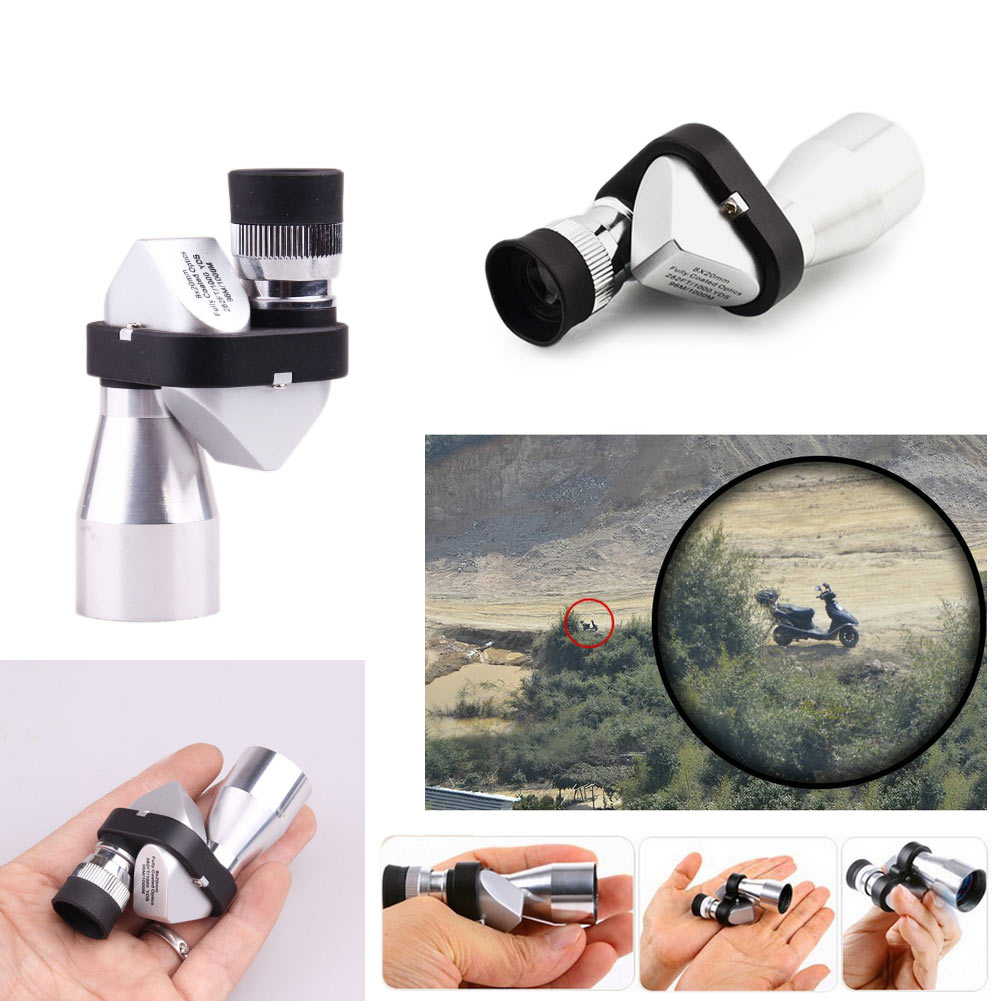 Mini Pocket 8x20 HD Corner Optical Monocular Telescope Eyepiece watch the Game