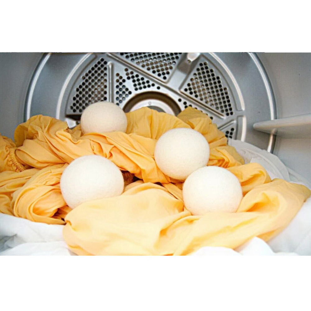 6pcs Wool Dryer Balls Reusable Natural Organic Laundry Fabric Softener Ball Ebay