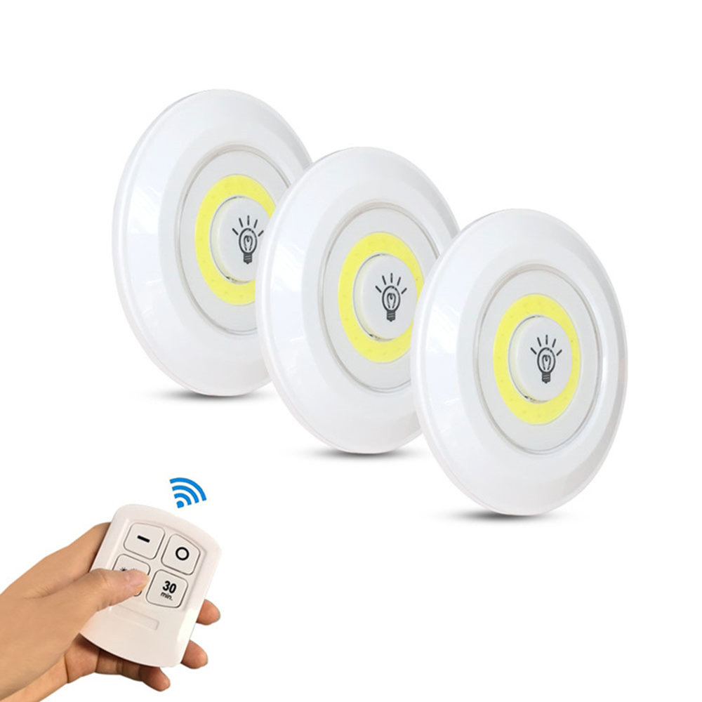 Wireless LED Puck Lights with Remote Control Under Cabinet ...