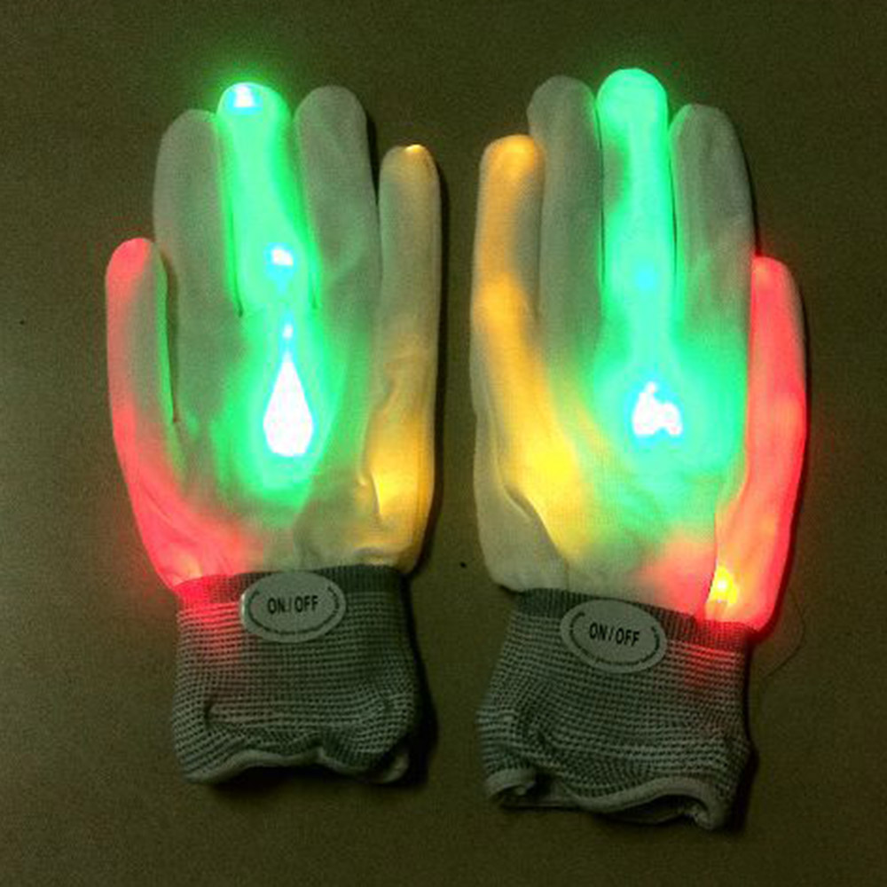 LED Fingerlichter, LED Lichthandschuhe, Blinkende  Fingerbeleuchtungshandschuhe Für Rave Halloween Lichtshows, Konzerte, Disco  Partys Usw Von 2,57 €