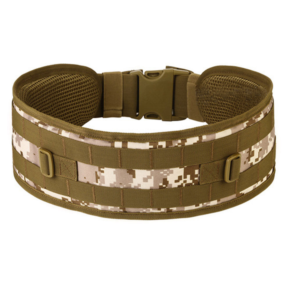 Tactical Military Hunting Airsoft Molle Combat Waist Padded Belt Combat ...